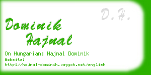 dominik hajnal business card